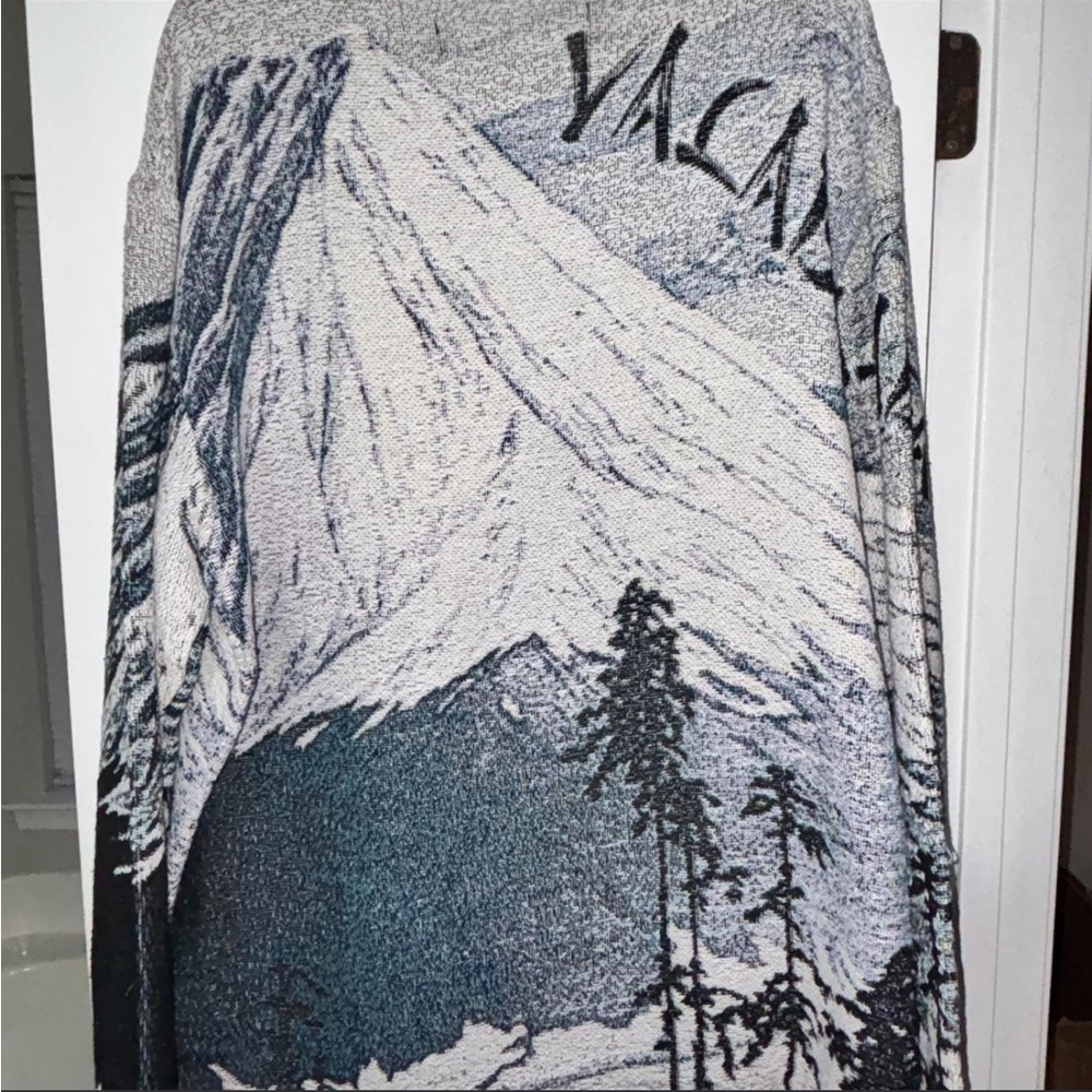 VILARASAS Blue and Gray Women's Sweater - Picture 2 of 2